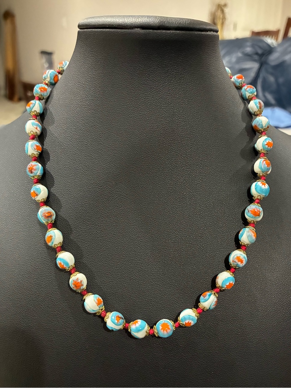 Vintage Murano Glass Beaded Necklace